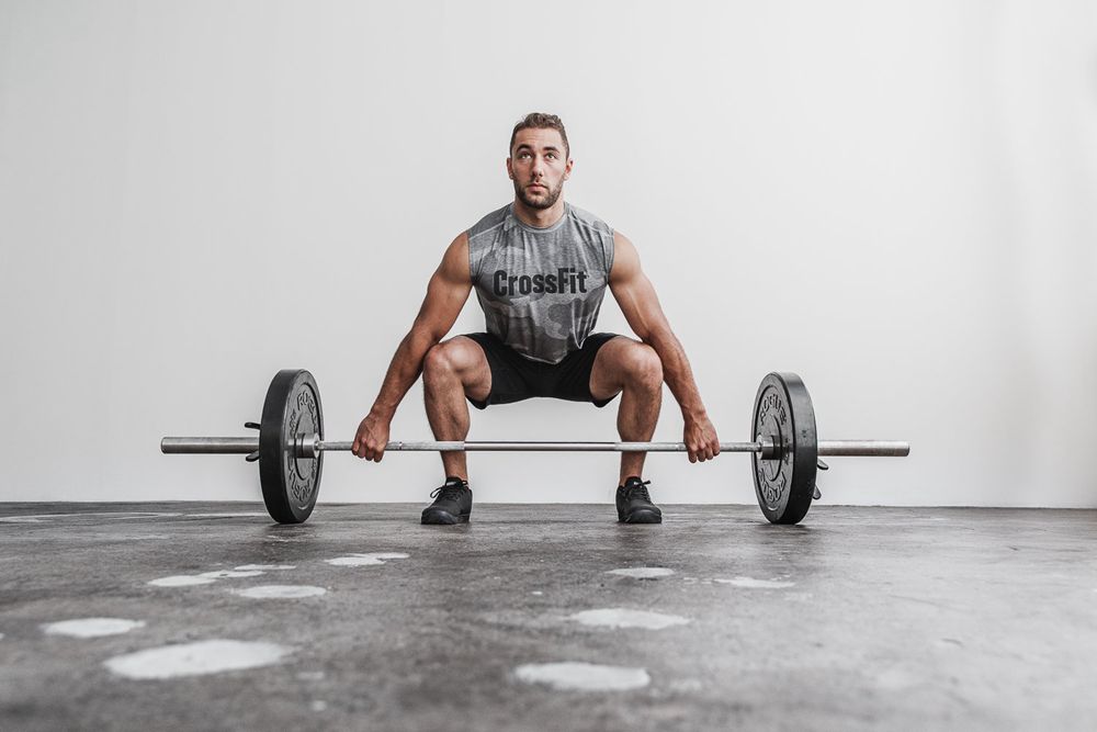 NOBULL Men's Crossfit®  Tee - Grey Camo - Ireland (2108UZKYL)